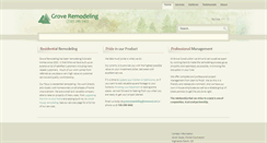 Desktop Screenshot of groveremodeling.net