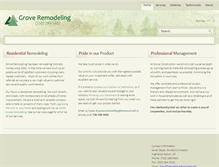 Tablet Screenshot of groveremodeling.net